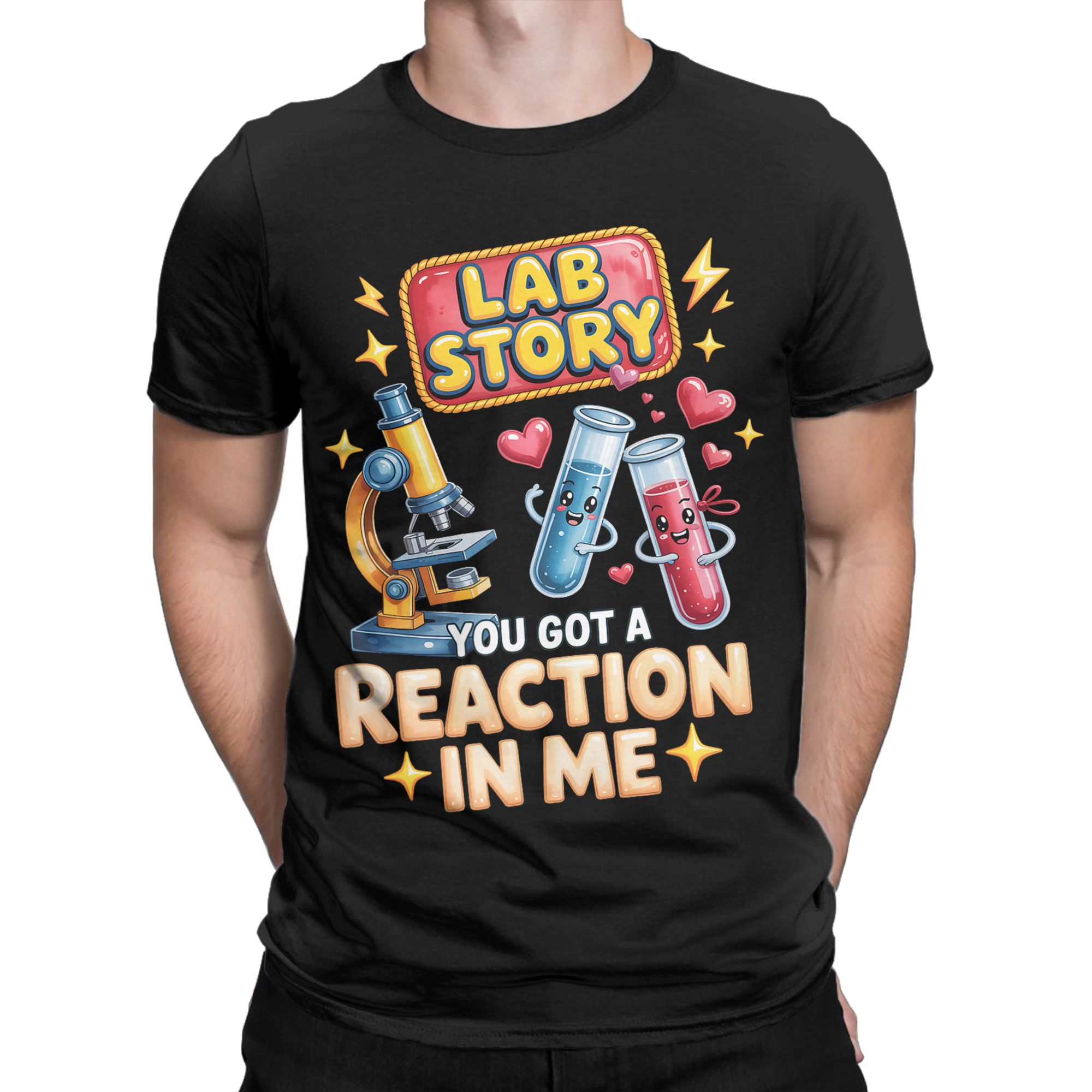 Medical Lab Technician - ラボストーリー 2026 医療検査技師チーム グラフィック 100% コットン