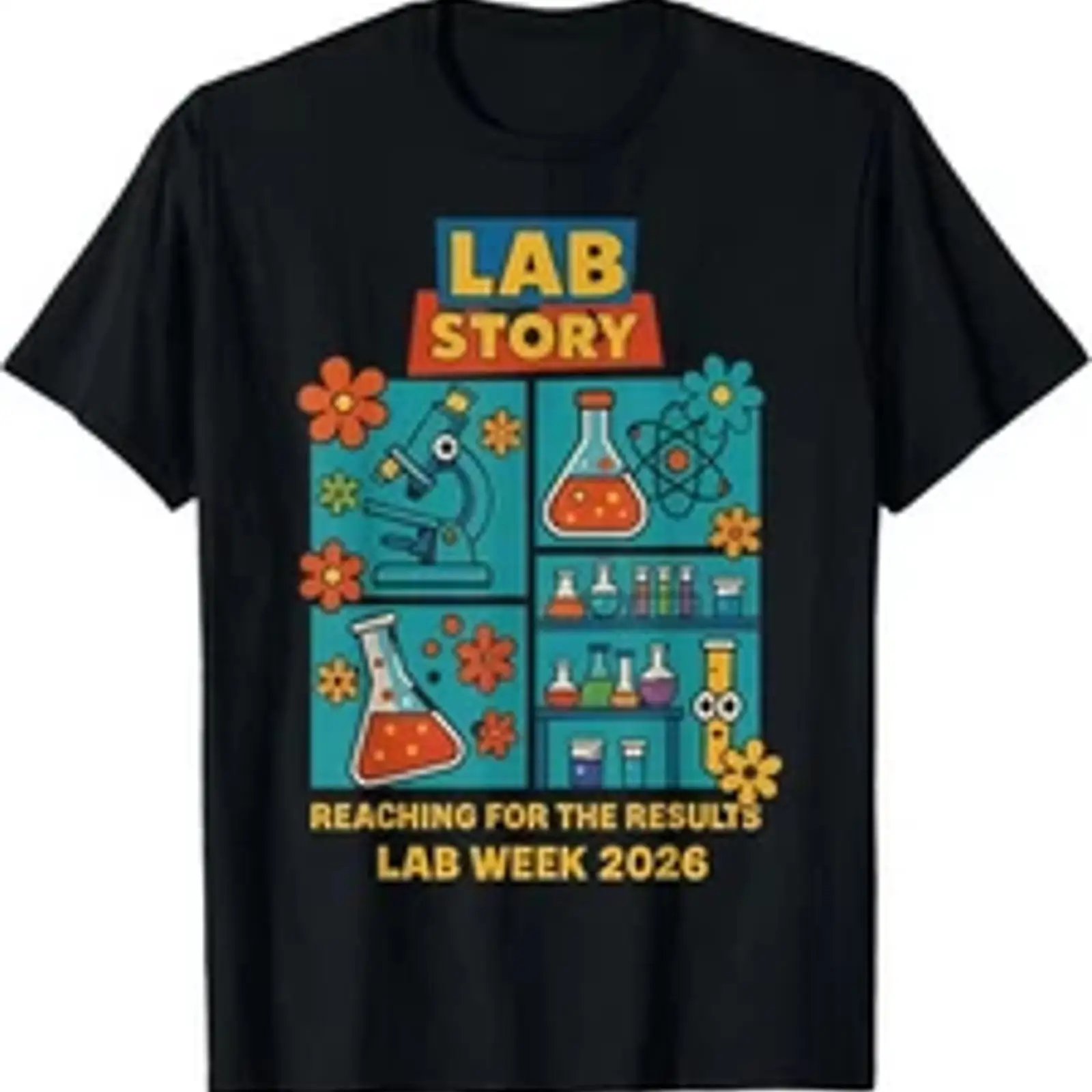 Medical Lab Technician - 2026 ラボウィーク医療技術者 Tシャツ 100% コットン ラウンド