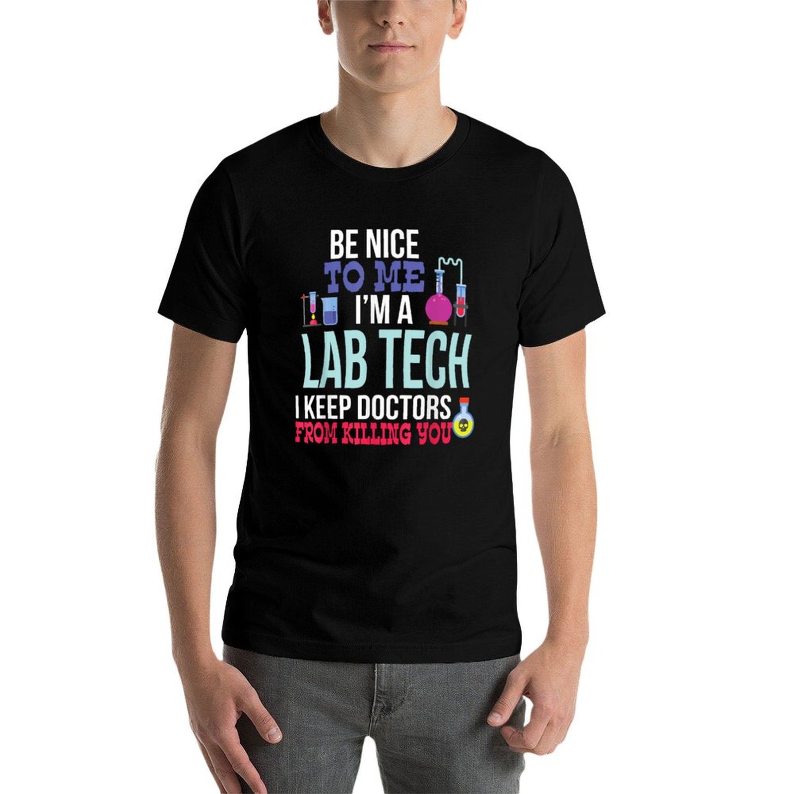 面白い医療ラボ技術者Tシャツ、プラスサイズのベーシックコット - Medical Lab Technician のレビューと価格