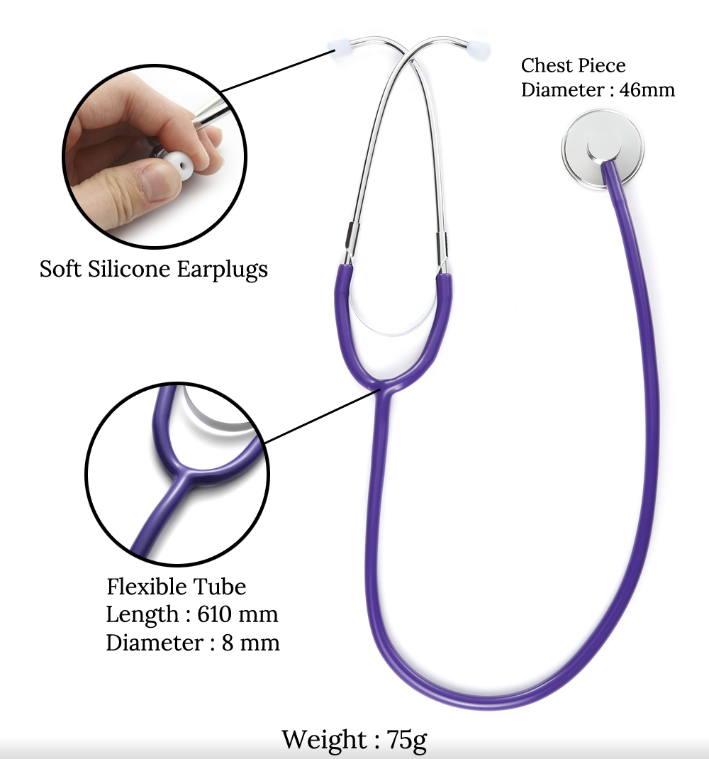 ポータブルシングルヘッド医療聴診器,プロの内視鏡,心臓病学, - Medical Lab Science のレビューと価格
