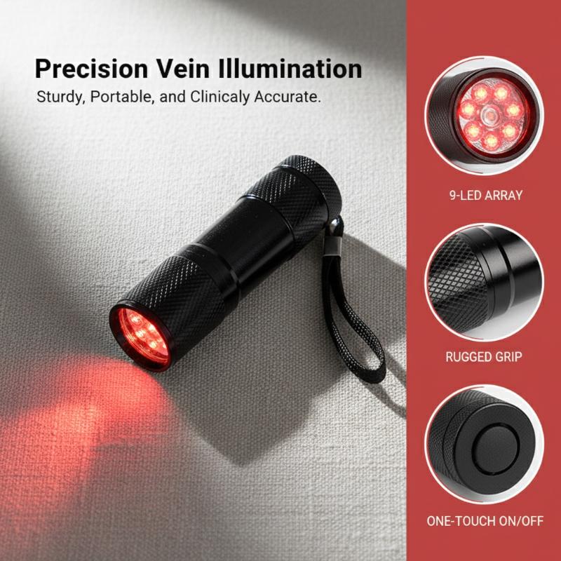 医療用LED血管検出器、看護師向けポータブルデバイス、赤色光 - Medical Lab Science のレビューと価格